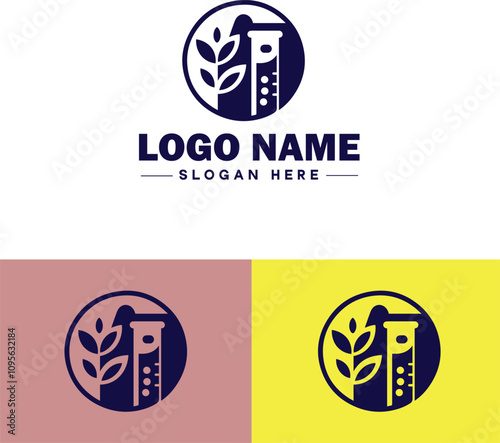 Pharmaceutical Company icon Drug manufacturer Pharmaceutical firm Pharma company flat logo sign symbol editable vector