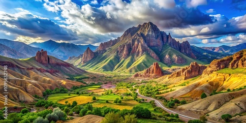 Kurdish Unity Landscape Central Kurdistan Mountains photo