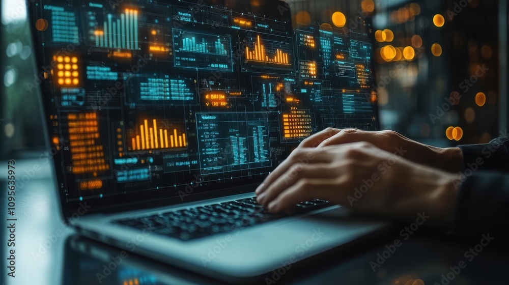 business financing accounting banking concept businessman using laptop with accounting icons on virtual screen calculate finance accountin business financing accounting banking concept businessman using laptop with accounting icons on virtual screen calculate finance accountin