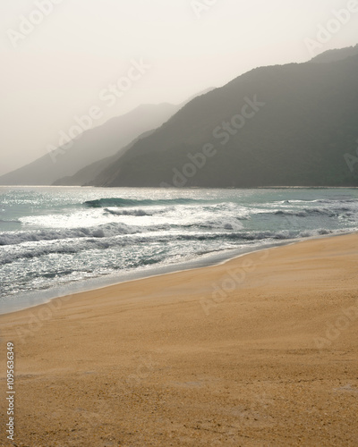 waves on the beach