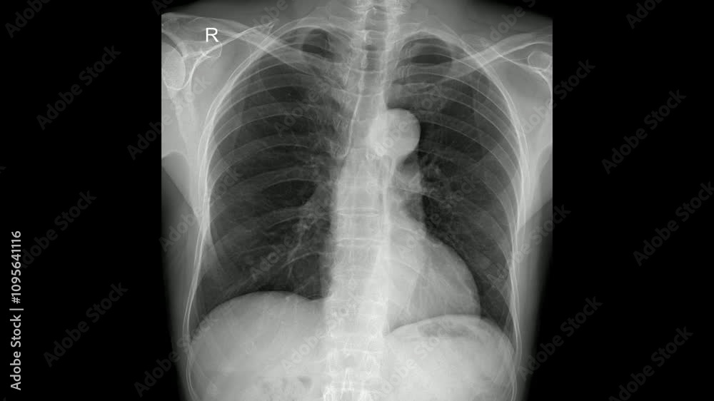 Chest PA X-Ray for Respiratory and Heart Health Evaluation Chest PA X-Ray for Respiratory and Heart Health Evaluation