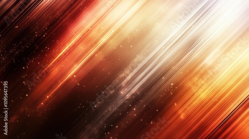 Dynamic Abstract Light Streaks in Warm Tones