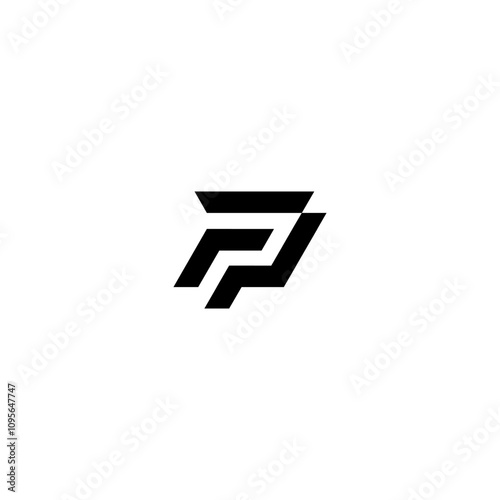 letter F, FP, strong logo design vector icon, Fitness and Gym Sport Logo Concept