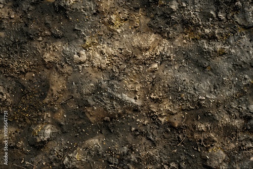 Image of Brown dirt soil surface. Texture for background usage