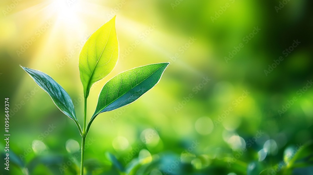 Renewable Energy Investment Portfolio with Natural Light and Blank Branding Space