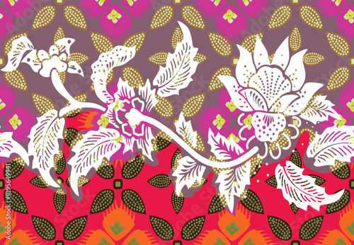 Batik Indonesian: is a technique of wax-resist dyeing applied to whole cloth, or cloth made using this technique originated from Indonesia.