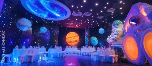 Wallpaper Mural Space Themed Party Decoration Ideas .  Torontodigital.ca