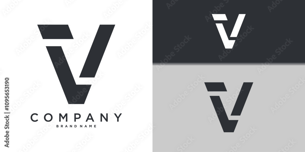Letter V minimal logo icon design template elements. Premium Vector Letter V minimal logo icon design template elements. Premium Vector
