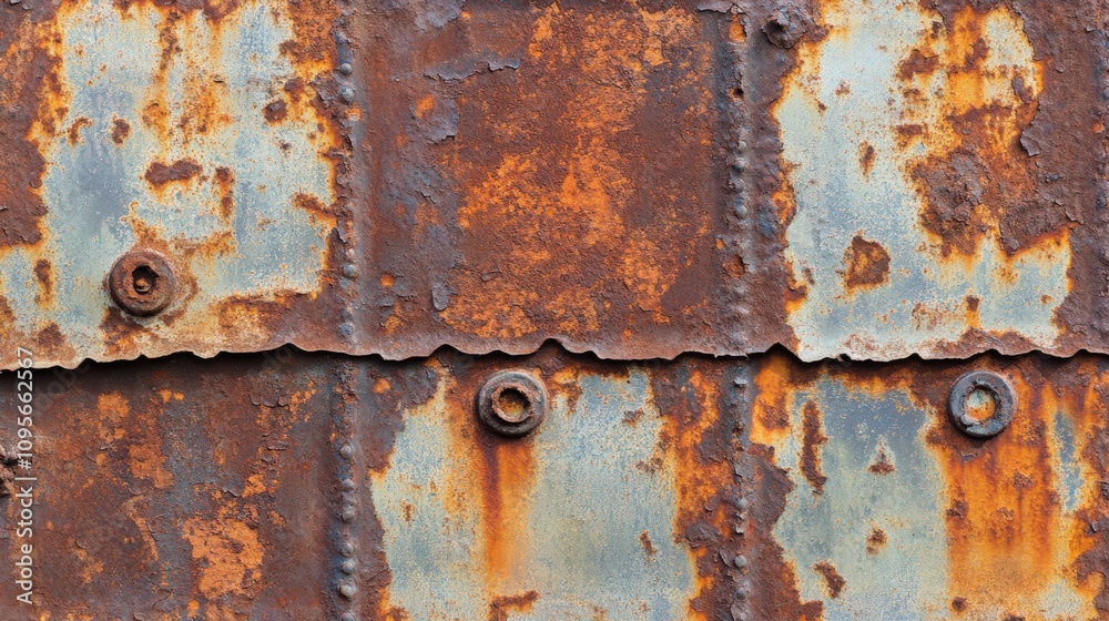 Rusty Metal Surface with Textured Patina and Color Variations Rusty Metal Surface with Textured Patina and Color Variations
