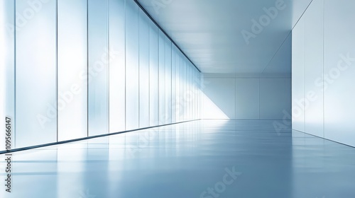 Wallpaper Mural Spacious Minimalist Interior with Natural Light and Reflective Floors Torontodigital.ca