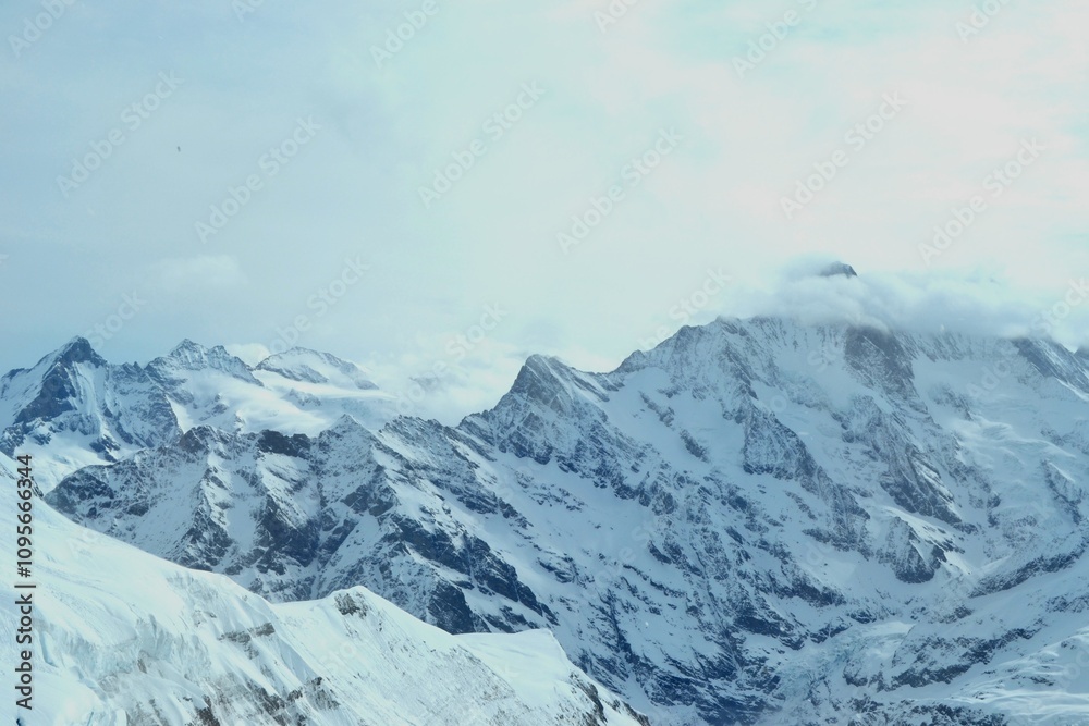 Fototapeta premium Swiss Alps snow covered mountain #20