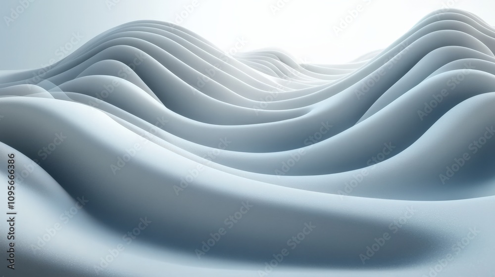 Obraz premium Serene Abstract Waves of Light and Texture