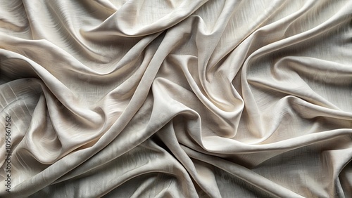 Elegant Draped Fabric Texture Soft, Neutral Hues and Luxurious Swirls