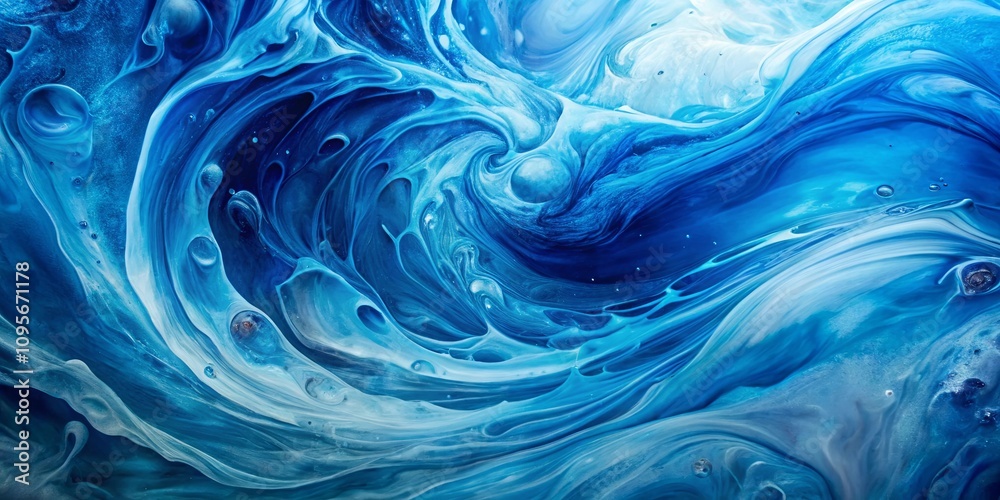Abstract Swirling Blue and White Fluid Art An Enchanting Vortex of Color Abstract Swirling Blue and White Fluid Art An Enchanting Vortex of Color