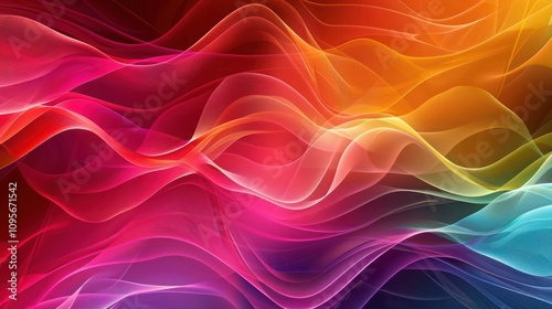 Wallpaper Mural colorful wavy abstract background, Torontodigital.ca