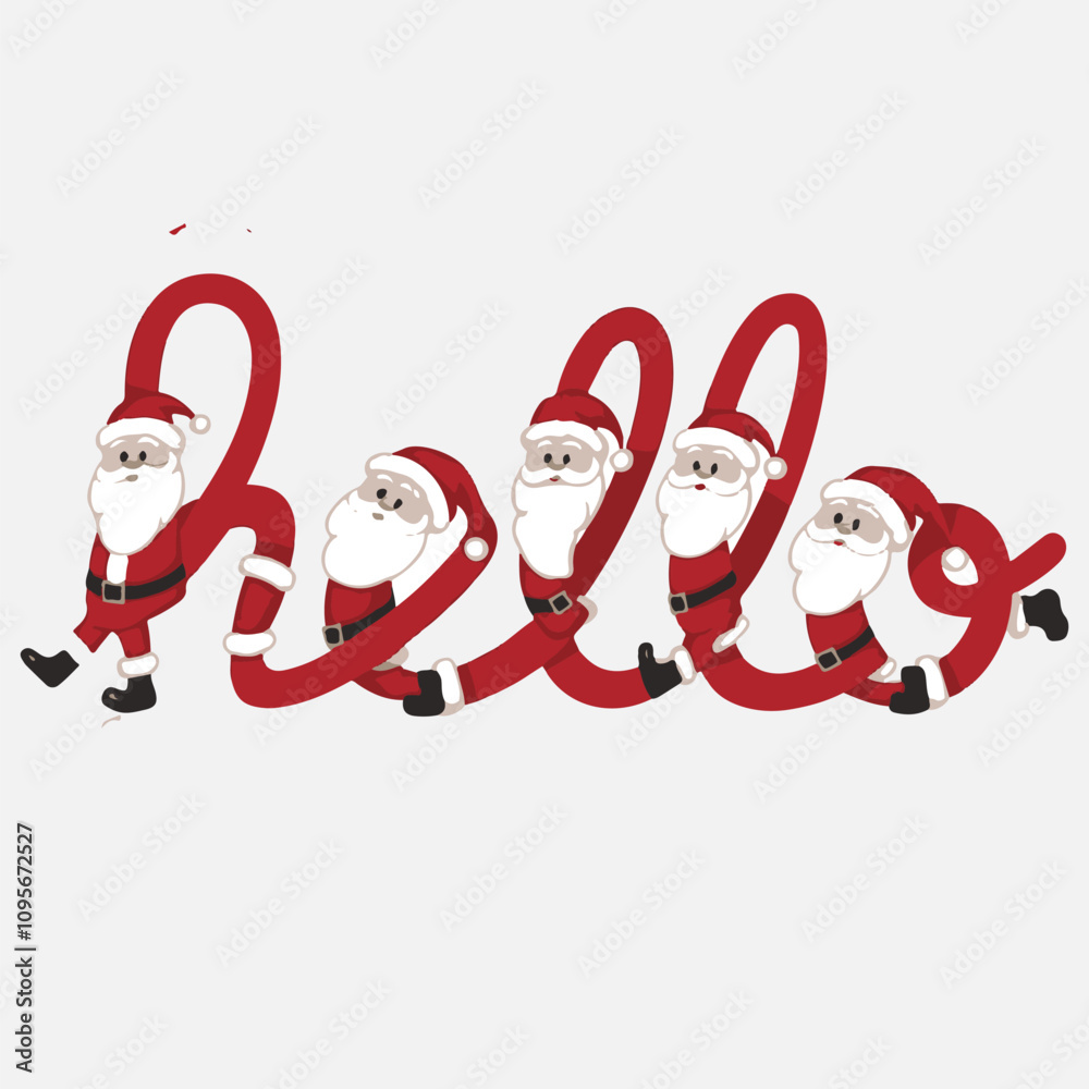 Merry Christmas Wishes Christmas tree Hello text vector illustration Background, Eve greetings Decorations for Happy Christmas Background illustration, Winter Christmas Tree Lights