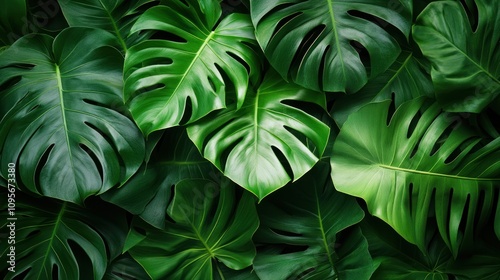 Tropical Leaves Background