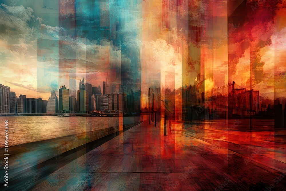Dynamic Abstract Art with Realistic Textures and Light Dynamic Abstract Art with Realistic Textures and Light