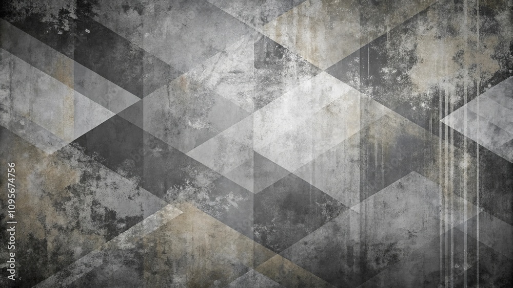Abstract Geometric Grey and Beige Textured Background with Triangle Pattern Abstract Geometric Grey and Beige Textured Background with Triangle Pattern