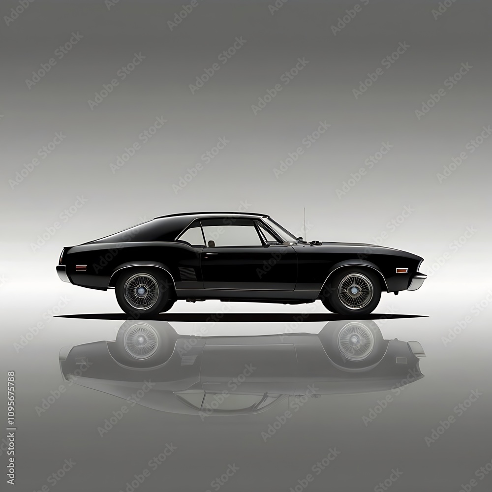 Fototapeta premium car on black