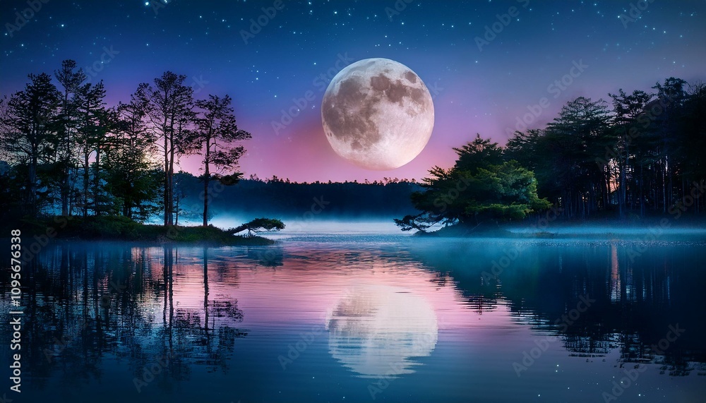 A serene escape beneath the starry sky. A serene escape beneath the starry sky.