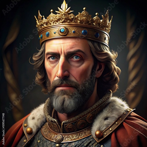 Realistic Portrait of King Richard the Lionheart