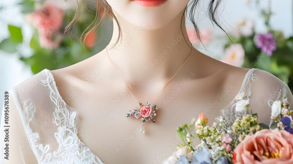 Naklejka premium The beauty of diamonds and their luxury suit the beautiful scenery. For couples or ladies, look good and stylish. and space for writing text