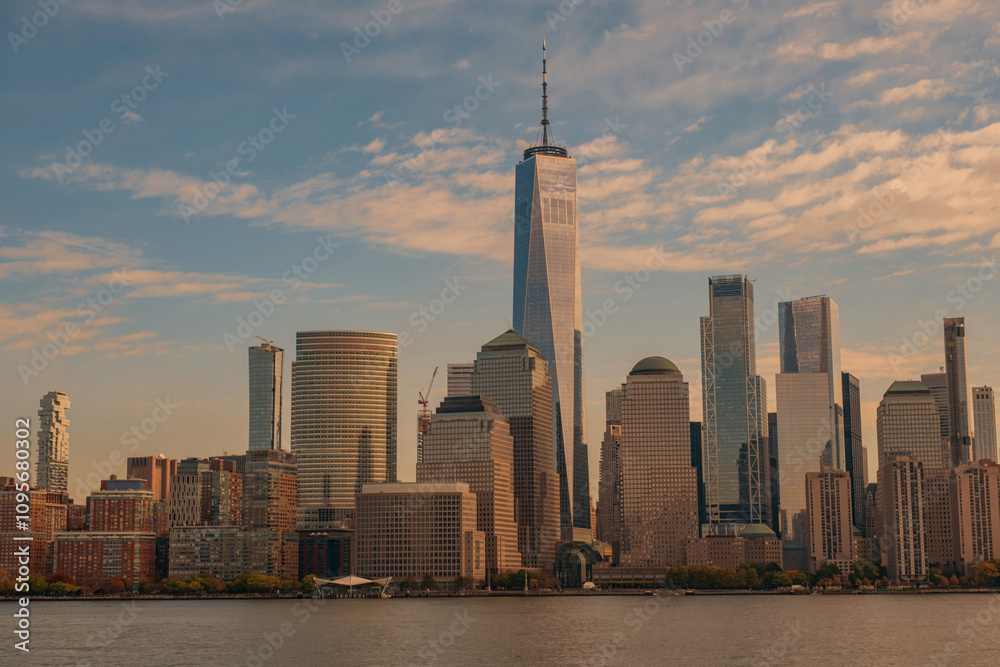 Obraz premium USA. New York City Landmarks. New York World Trade Center. New York skyline. New York City architecture.