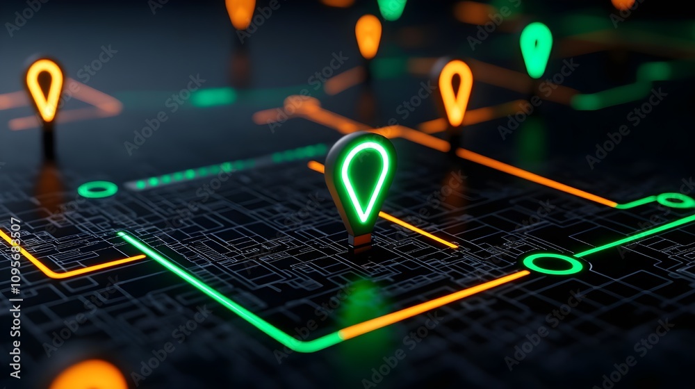 Neon GPS Navigation Map Network Neon GPS Navigation Map Network
