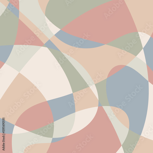 Wallpaper Mural Artwork and hand drawn trendy contemporary abstract shapes. Torontodigital.ca