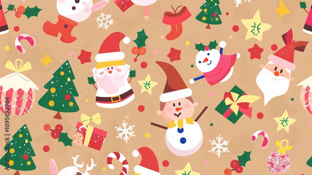 Christmas Background Material Illustration - A Festive and Artistic Depiction for the Holiday Season. The Richly Colored and Detailed Illustration of the Christmas Background Christmas Background Material Illustration - A Festive and Artistic Depiction for the Holiday Season. The Richly Colored and Detailed Illustration of the Christmas Background