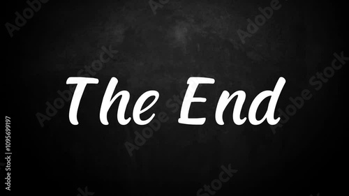 The Last Goodbye The End text effect animation video. A Cinematic Journey to the End