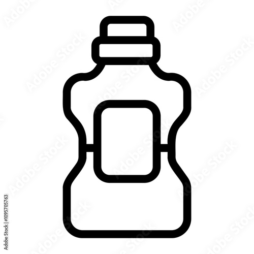 bottle Line Icon photo