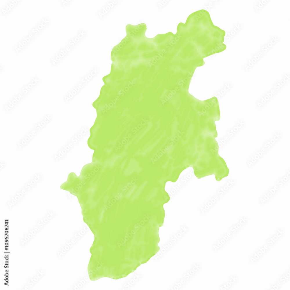 長野 地図 水彩 緑 アイコン 長野 地図 水彩 緑 アイコン
