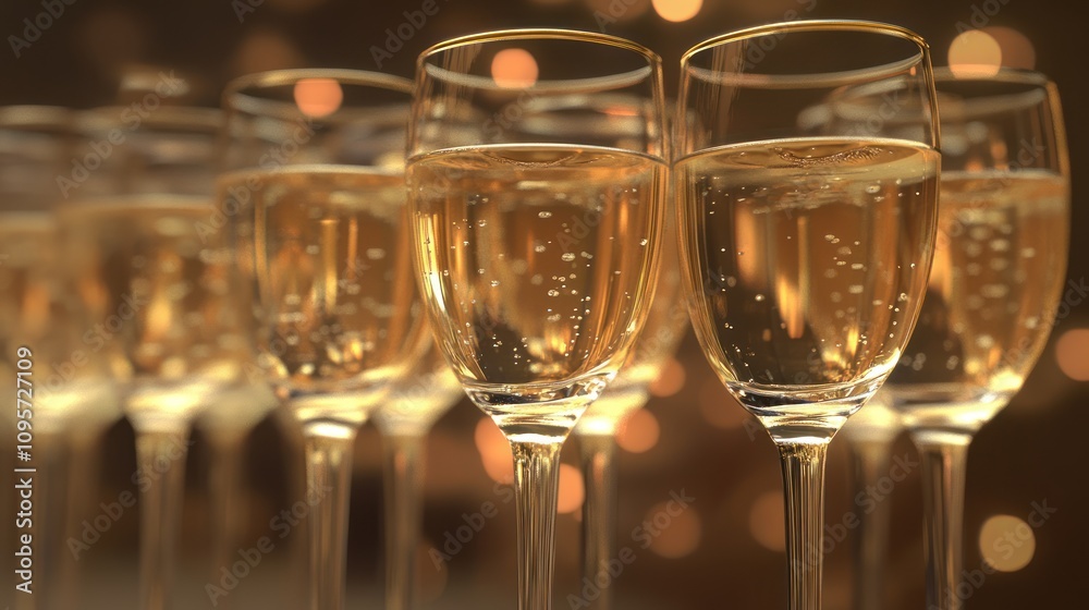 Sparkling wine glasses celebration. Sparkling wine glasses celebration.