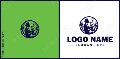 Jazz Club icon Jazz lounge Jazz bar Jazz venue flat logo sign symbol editable vector