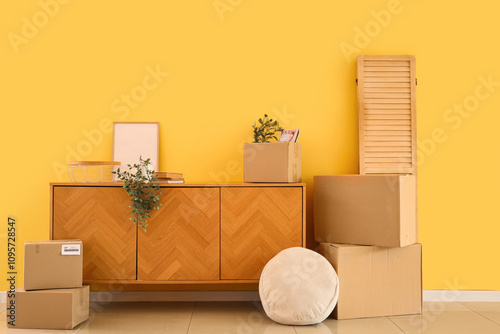 Cardboard boxes with commod...