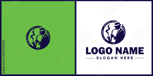 Jazz Club icon Jazz lounge Jazz bar Jazz venue flat logo sign symbol editable vector