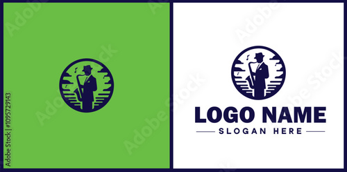 Jazz Club icon Jazz lounge Jazz bar Jazz venue flat logo sign symbol editable vector
