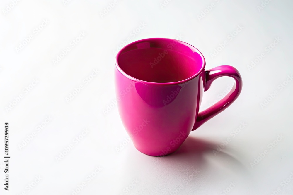 Pink Coffee Mug on White Surface - Isolated Aesthetic for Urban Exploration Photography, Minimalist Style, Perfect for Lifestyle and Home Decor Themes Pink Coffee Mug on White Surface - Isolated Aesthetic for Urban Exploration Photography, Minimalist Style, Perfect for Lifestyle and Home Decor Themes