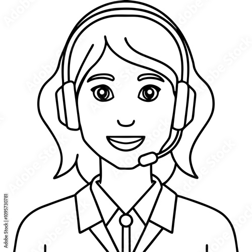 female customer support assistant