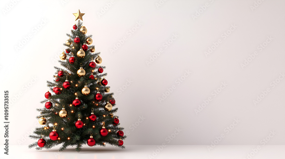 Christmas tree decoration showcase home festive display indoor environment close-up view holiday spirit