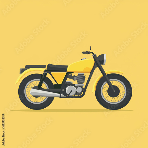 classic motorcycle vector