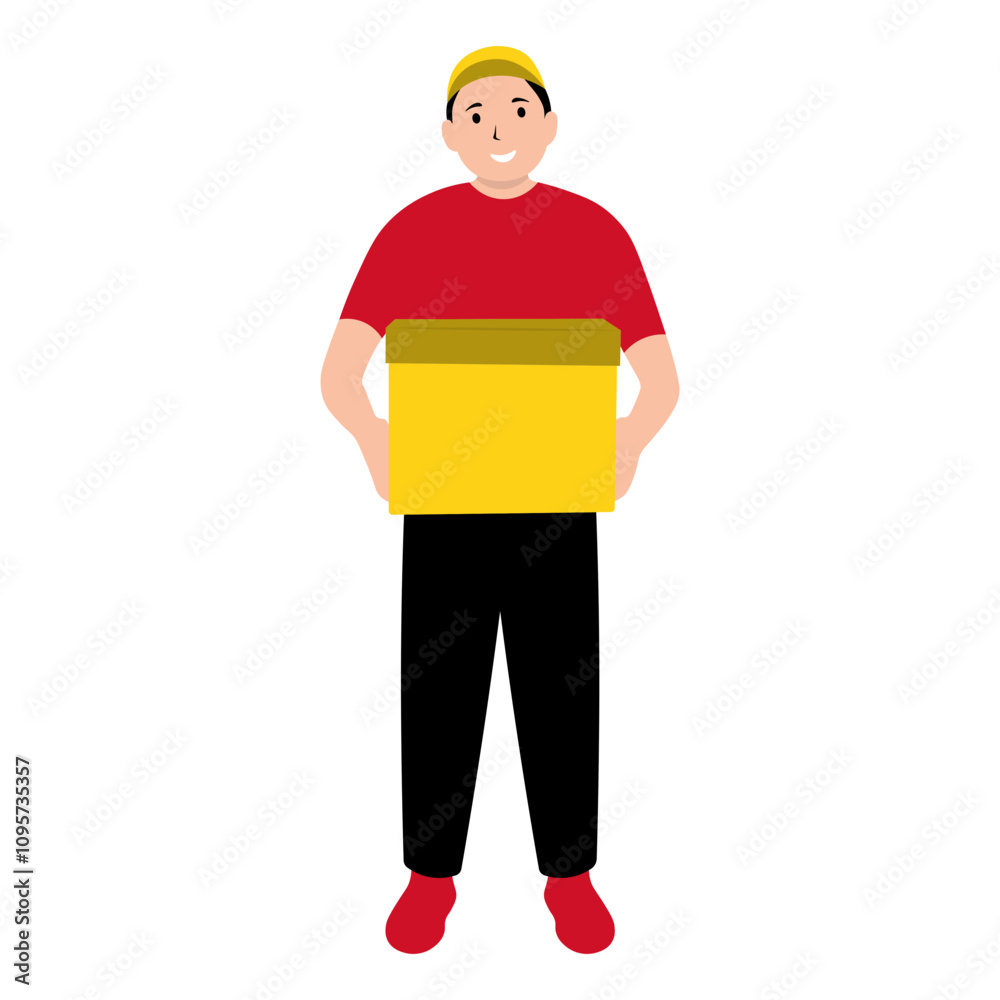 People Labor Day Illustration in Flat Cartoon Design. Isolated on White Background. People Labor Day Illustration in Flat Cartoon Design. Isolated on White Background.