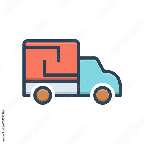 Truck icon symbol vector illustration 