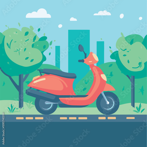 classic motorcycle vector