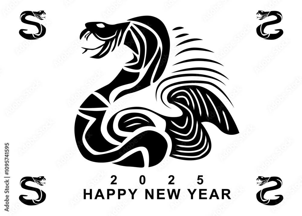 2025 Year of the Snake, Happy New Year 03 2025 Year of the Snake, Happy New Year 03