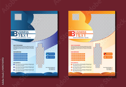 Professional Corporate Minimal Minimalist Creative Clean Marketing Flyer Leaflet brochure booklet advertisement catalog handbill handout manual flysheet instructions Business Promotional Layout