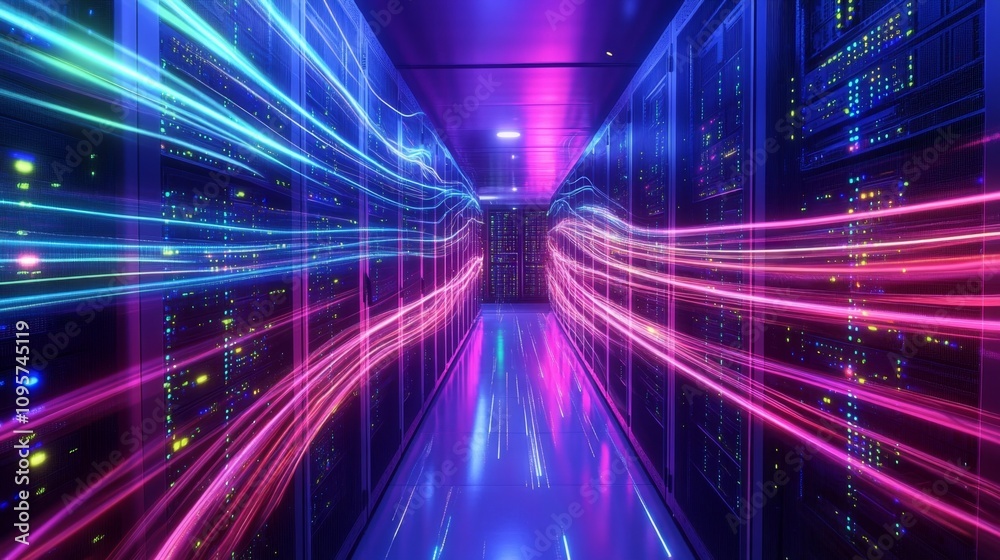Data center operations high-tech facility digital infrastructure futuristic environment dynamic perspective technology transformation Data center operations high-tech facility digital infrastructure futuristic environment dynamic perspective technology transformation