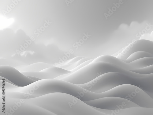 white covered hills